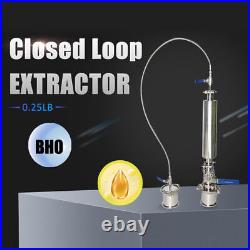 0.25LB Mini Stainless Steel Jacketed Closed Loop Extractor with Collection Tank