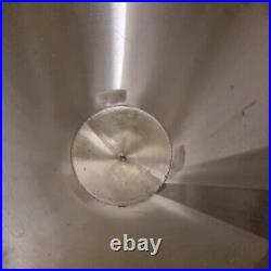 100L (approx) Stainless Steel Conical Tank (non food grade) with leg supports