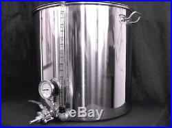 100ltr stainless steel stockpot tank tap Thermometer sight glass mash tun Kettle