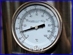 100ltr stainless steel stockpot tank tap Thermometer sight glass mash tun Kettle