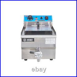 10L/20L Electric Deep Fryer Single/Dual Tank Commercial Stainless Steel Fat Chip