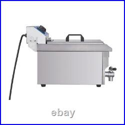 10L Electric Deep Fryer Stainless Steel Food Fat Chip 3KW Commercial Single Tank