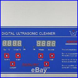 10L Strong Digital Stainless Cleaner Ultra Sonic Bath Cleaning Tank Timer Heat