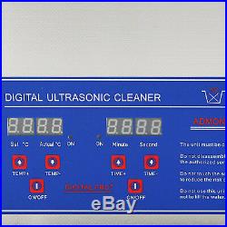 10L Ultrasonic Cleaners Cleaning Jewellery Strong Digital Bath Tank Timer Heat