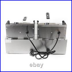 12L 5000W Commercial Restaurant Electric Deep Fryer Dual Tank Stainless Steel UK