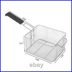 12L Commercial Electric Deep Fat Fryer Tank Fry Chip Basket Stainless Steel UK