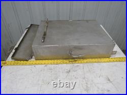 13 Gallon 26x6x20 Stainless Steel Reclaiming Mixing Liquid Holding Tank