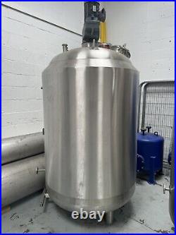 1500l Jacketed Stainless Steel Process Vessel/Tank With Agitator