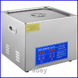15L Stainless Steel Digital Ultrasonic Cleaner Timer Heater Cleaning Tank