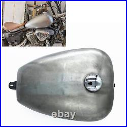 17L Unpainted Silver Petrol Gas Fuel Tank With Cap For HONDA Steed 400 600 New