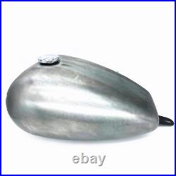 17L Unpainted Silver Petrol Gas Fuel Tank With Cap For HONDA Steed 400 600 New