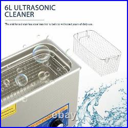 180W Ultrasonic Jewellery Cleaner Glasses Cleaner and More 6L Tank 300W Heater