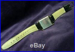 1970s Bulova-Caravelle 17J Swiss Mens Full Size Tank Rectangle Gold Plated Watch