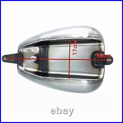 1Set 17L Unpainted Silver Petrol Gas Fuel Tank With Cap For HONDA Steed 400 600