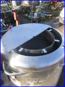 1 USED STAINLESS STEEL TANK VESSEL, INSULATED 350 litres. LIQUID NITROGEN