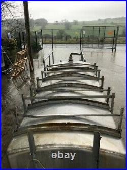 2000 litre Stainless steel vessel mixing tank dip tank sloping base £1480+Vat