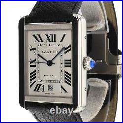 2021 Cartier Tank Solo XL Steel Automatic Watch WSTA0029 NEW Complete