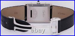 2022 PAPERS Cartier Tank Must XL 31mm Stainless Steel Date Watch 4324 B+P