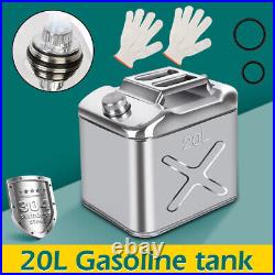 20L 304 Stainless Steel Jerry Can Fuel Tank/Storage for Boat/Car/4WD/Motor NEW