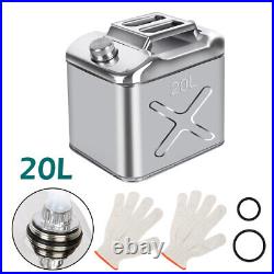 20L 304 Stainless Steel Jerry Can Fuel Tank/Storage for Boat/Car/4WD/Motor NEW