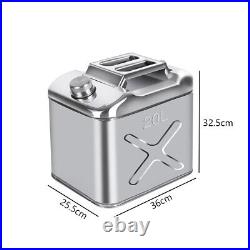 20L 304 Stainless Steel Jerry Can Fuel Tank/Storage for Boat/Car/4WD/Motor NEW