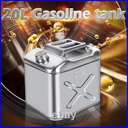 20L 304 Stainless Steel Jerry Can Fuel Tank/Storage for Boat/Car/4WD/Motor NEW