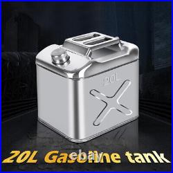 20L 304 Stainless Steel Jerry Can Fuel Tank/Storage for Boat/Car/4WD/Motor NEW