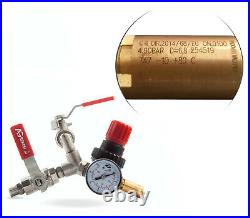 20ltr Pressure STAINLESS STEEL Tank Air Regulator Paint Pot Spray Gun 2x Hoses