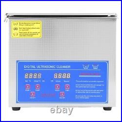 220V Stainless Steel Ultrasonic Cleaner Ultra Sonic Bath Cleaning Tank Timer 3L