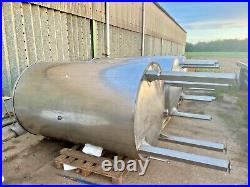 2500 Litre Jacketed Stainless Steel Tanks