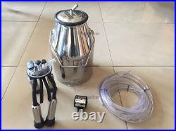 25L Bucket Tank Lid Cow Milker Milking With Handle New 304 Stainless Steel mf