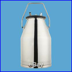 25L Stainless Steel Portable Cow Milker Bucket Tank Milking Machine without pump