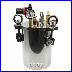 2L 304 Stainless Steel Dispenser Pressure Tank Fluid Dispensing Storage Bucket