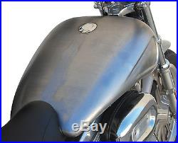 2 Stretched 4 Gallon Indented Gas Fuel Tank EFI Harley Sportster 2007-2017 XL