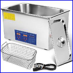 30L Stainless Ultrasonic Cleaner Ultra Sonic Bath Cleaning Tank Timer Heat
