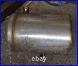 32L Stainless Steel Fuel Tank -cylinder flat bottom dome top 320x450x550mm 9kg