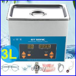 3l Digital Stainless Ultrasonic Cleaner Ultra Sonic Bath Tank Cleaning Machine