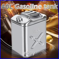 40L Jerry Can 304 Stainless Steel Fuel Tank/Storage for Boat/Car/4WD/Motorbike