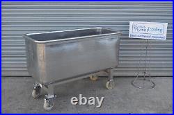 480 Litre tote bin mixing tank on wheels (1 of 2) 304 Stainless Steel Free P+P