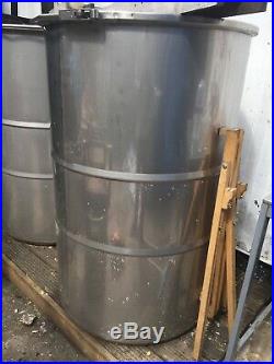 500L Stainless Steel Barrel, Tank, Drum Food Grade Thick Wall (2 available)