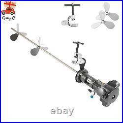 50 Gal 200L Tank Pneumatic Barrel Mixer Agitator Mixing Machine Stainless Steel