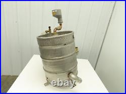 50 Lb Stainless Steel Beer Keg 15 Gal Water Filter Tank Bladder withDrain Valve