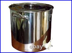 50kg Stainless Steel Honey Settling Tank with honey Valve Very Solid Tank