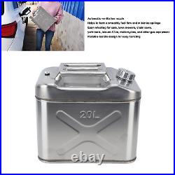 5.2 Gallon 20L StainlessSteel Fuel Can US Gasoline Petrol Gas Tank Container Kit