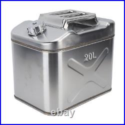 5.2 Gallon 20L StainlessSteel Fuel Can US Gasoline Petrol Gas Tank Container Kit