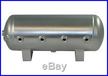 5 Gallon Polished Stainless Steel 8-Port Air Reservoir Tank