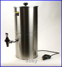 5 Gallon Stainless Steel Honey Tank with Heater and Dispensing Spigot