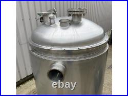 600L Briggs of Burton Jacketed Stainless Steel Process Vessel/Tank