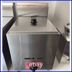 6L Gas LPG Stainless Steel Catering Frying New Tool Single Tank Commercial Fryer