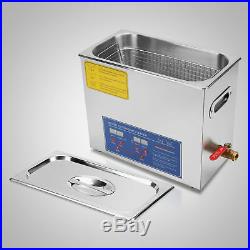 6L Liter Digital Stainless Steel Dental Medical Ultrasonic Cleaner Heater Tank